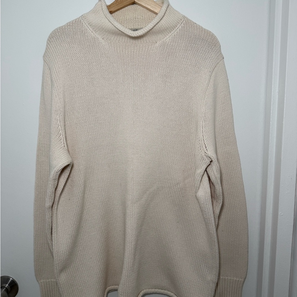 J. Crew Cream Rollneck Sweater